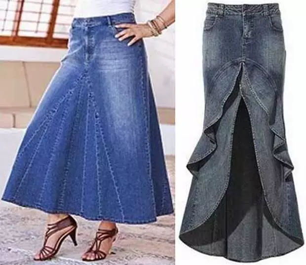 Como esculpir uma saia de jeans