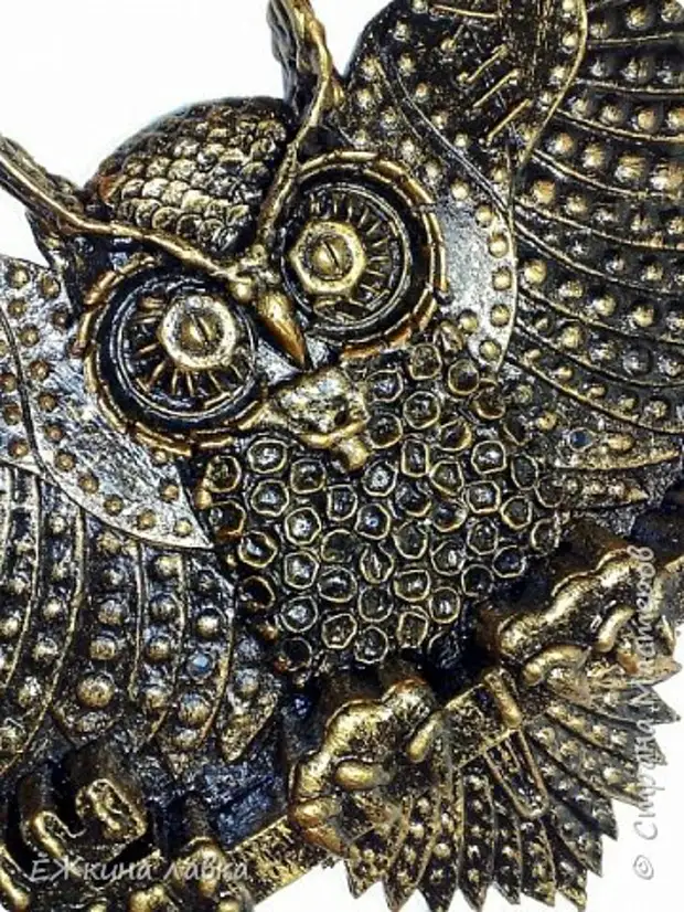 Como facer Klyuter Owl, que decorar o corredor, artesanía do material fundido. Do que facer os búhos faino vostede mesmo, como facer búhos coas súas propias mans, o búho no interior,