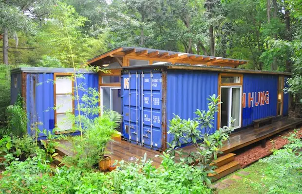 It looks like this is just an old rusty cargo container, but it is only worth looking inside