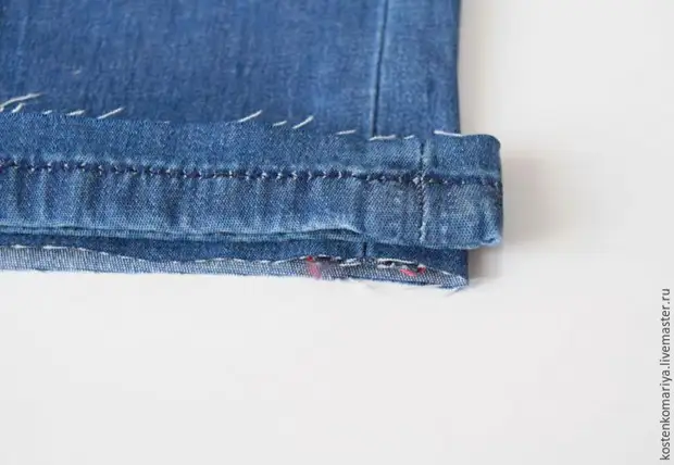 Hvordan man ryger jeans, forlader produktionsfejl