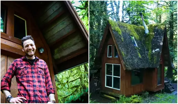 Amerikkalainen taiteilija teki lasten unelman ja rakensi upean talon metsässä