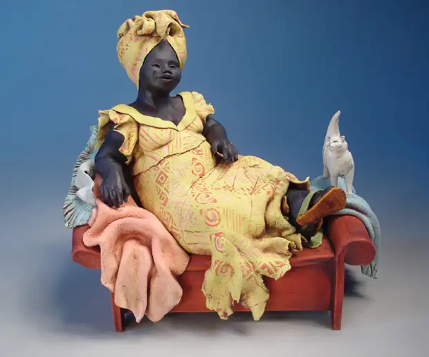 Ceramica Annie Peaker. Serie africana