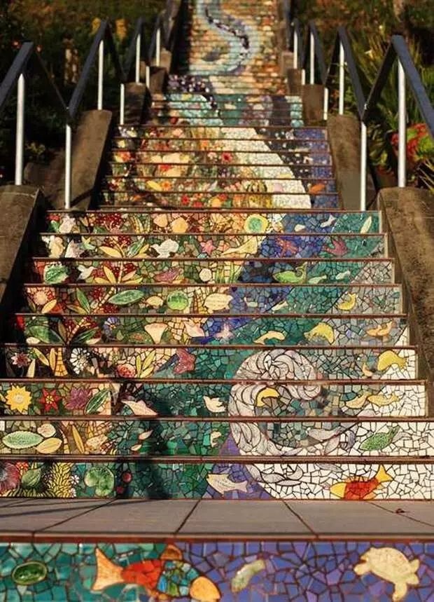 Staircase - Mosaic sa San Francisco.