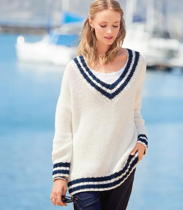 Pullover Overseas fl-istil tal-baħar