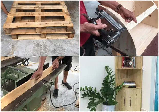 Comment faire une armoire angulaire du recyclage, qui va rivaliser avec des meubles en bois massif