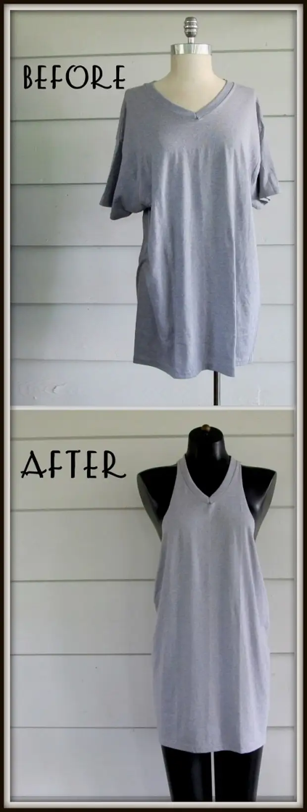 Alteration T-shirts in stylish outfit