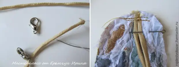 Egy textil nyakláncot készítünk az őrült technikában