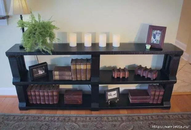 Bookshelf o suporta sa telebisyon sa iyong sariling mga kamay