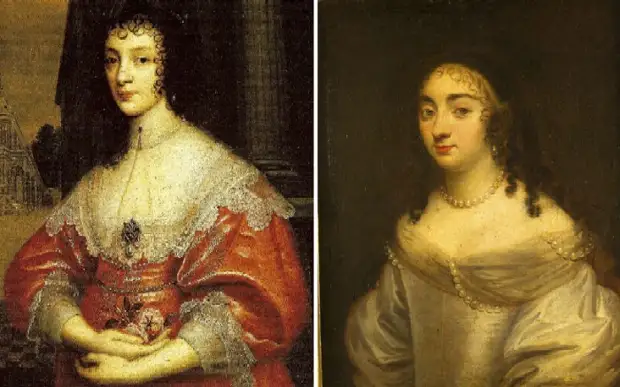 Hier is die portret van Gerieta-Maria, die Franse prinses, wat die koningin van Engeland geword het en wat sy eggenoot op die steier verloor het.