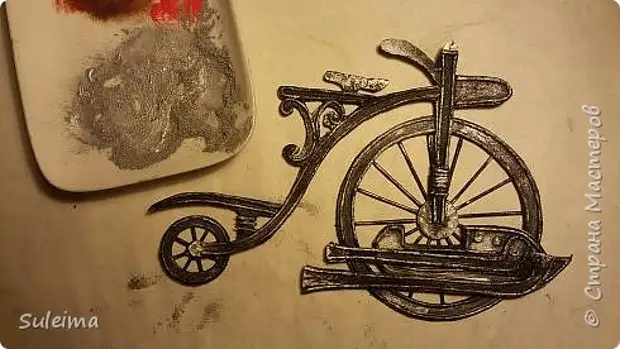 Slikarska plošča Slika Master Class Applique Screalup Retro Bicycle SteamPunk papir PAPARNER PLOŠČA 17