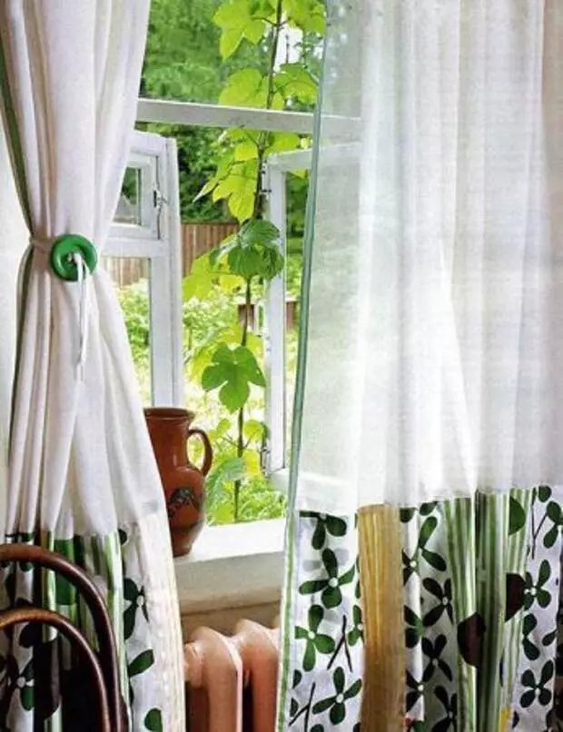 Curtains "Lawn" do it yourself