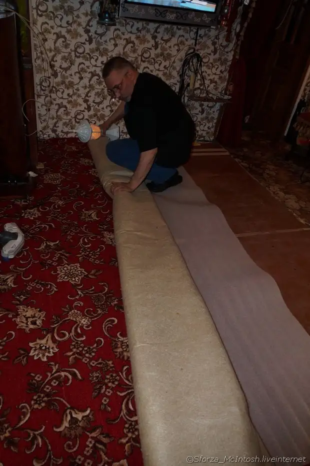 Wie wir den Teppich geändert und den Boden repariert haben