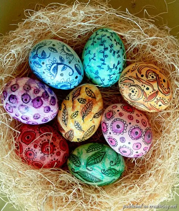 26 Idee per la decorazione delle uova di Pasqua