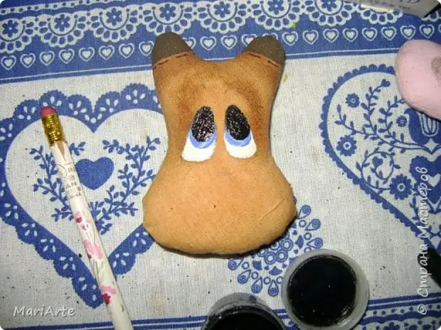 장난감 마스터 클래스 바느질 바느질 혼합 카우보드 접착제 커피 페인트 헝겊 사진 31