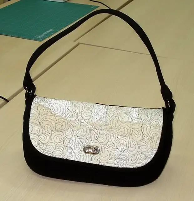 მზად patchwork modular handbag ხედვა გარეთ