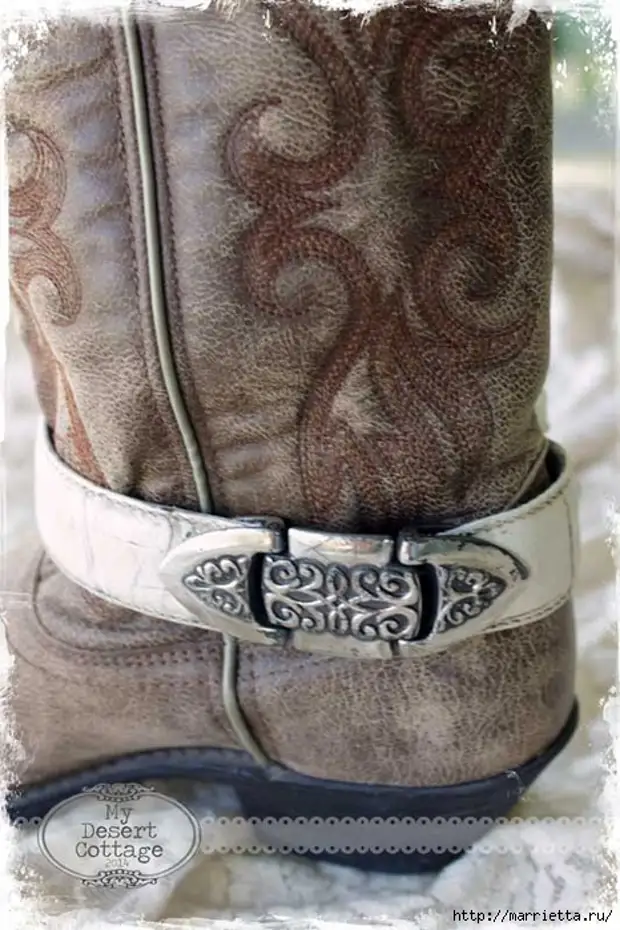 Cossacks nga adunay leakage. Estylish Dekorasyon sa mga Belts sa Babae nga Boots (3) (466X700, 259KB)