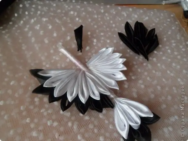 SEVARSHOP CAFTS нь Satin Probbon Mk-ийн 16-р сарын 16-нд Tsums Kanzashi Stork