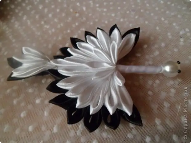 Workshop Snajja Prodott Tsums Kanzashi Stork Mill Satin Żigarella MK Tape Photo 18