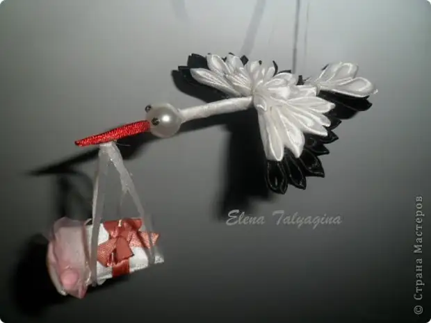 Workshop Snajja Prodott Tsums Kanzashi Stork Mill Satin Żigarella MK Tape Photo 21