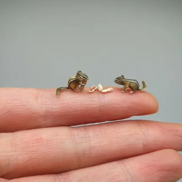 Künstler erzeugt unglaublich realistische tierische Miniaturen