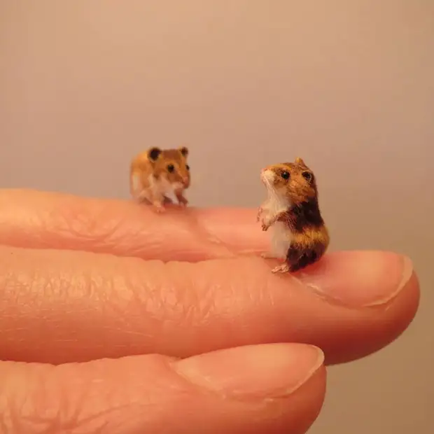 Artist creates incredibly realistic animal miniatures