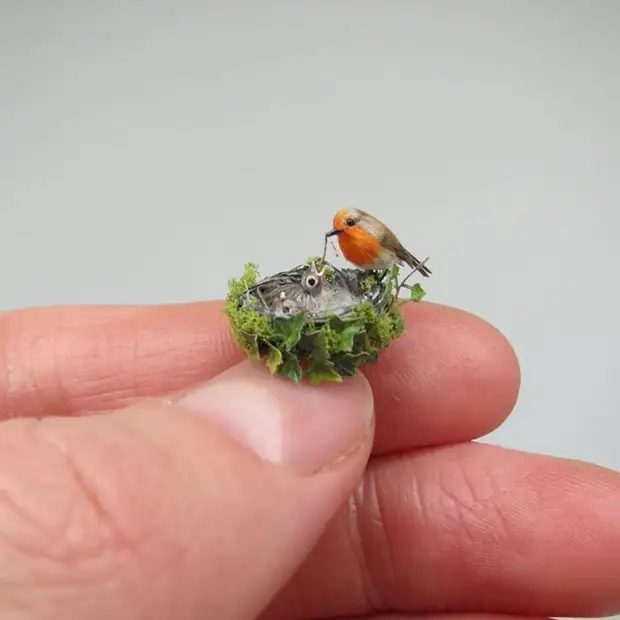 Künstler erzeugt unglaublich realistische tierische Miniaturen