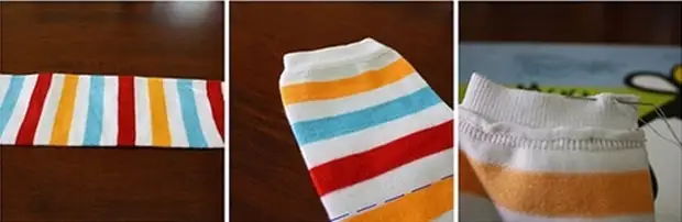 Smiješne sove šivene iz svijetlih čarapa