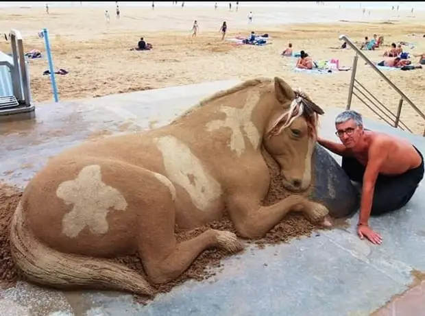 Pískové sochy, které vypadají tak přirozeně, že oči nevěří