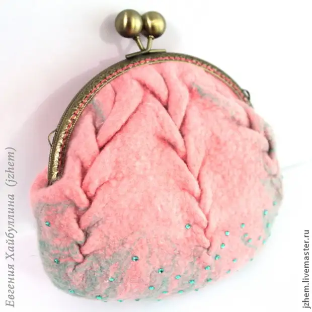 Bolso con trenzas y Ferpoom - Felting y Costura