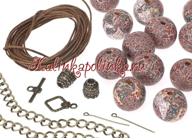 Bead Beads mat grousse Lächer oder Opzeechnungen. Montage Lektioun