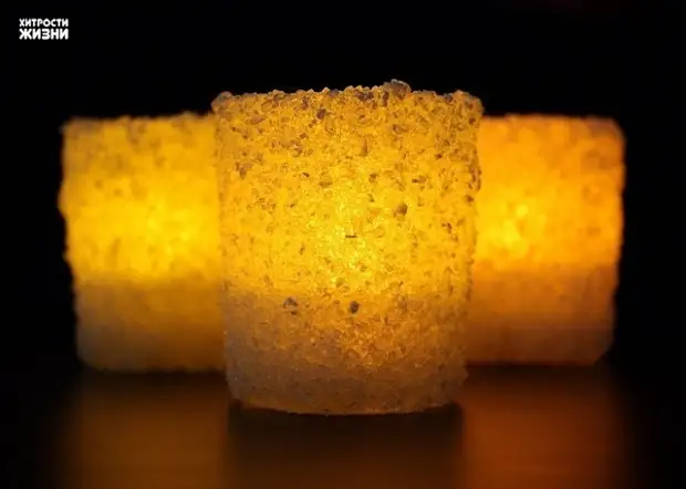 Candles-Clear sing ditutupi salju (DIY)