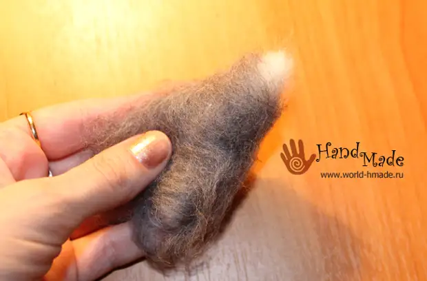 Flawing husky from wool. Master Class.