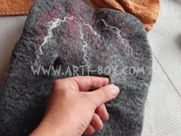 www.arti-box.com பையில் மாஸ்டர் வகுப்பு Felting.