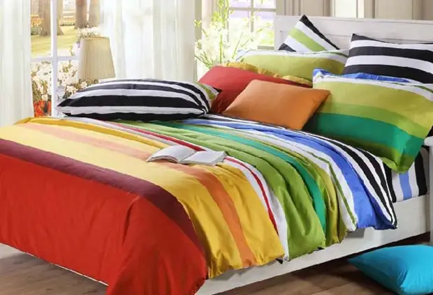 Seven rainbow colors for your bedroom