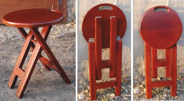 Original folding stool with your own hands