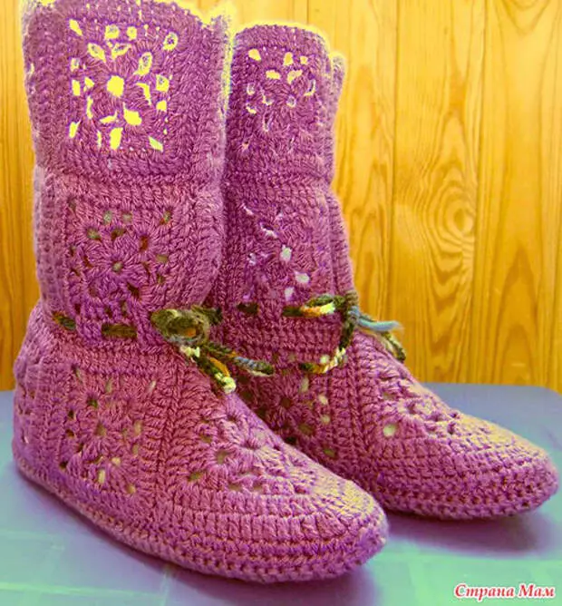 Knit Homemade Boots Crochet