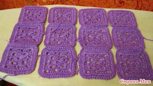 მოედანზე Crochet მოტივები 7