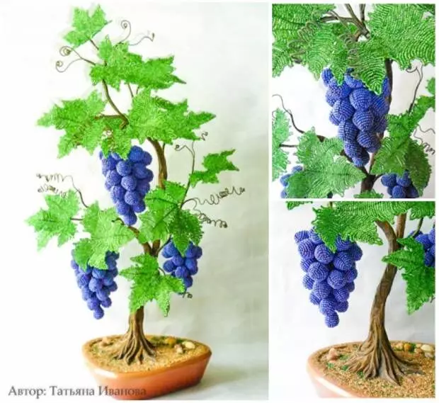 Beaded Grape Vine