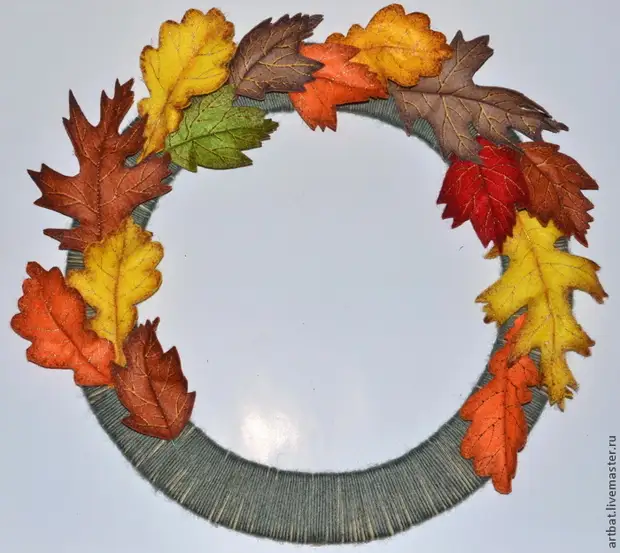 Crea una corona de otoño sin engañar