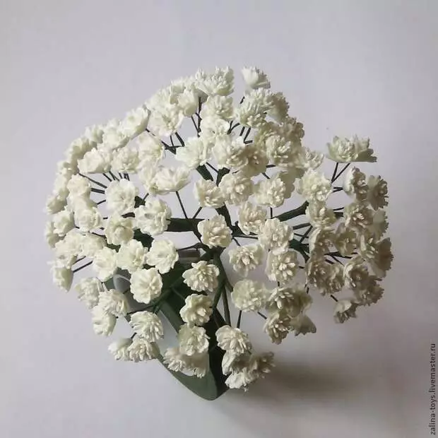 Produzione di Gypsophila da Foamiran