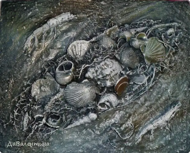 Tapybos skydelio paveikslas Magistro klasės surinkimo koliažas inžinerijos terra Master Klasės jūros dugnas su krevetės medžiaga Natūrali moneta Nuotrauka 16