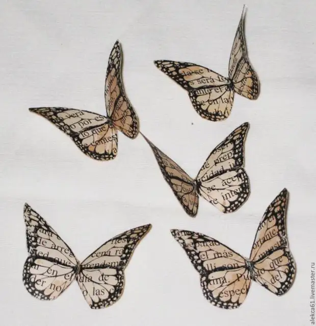 Vintage Paper Butterflies.