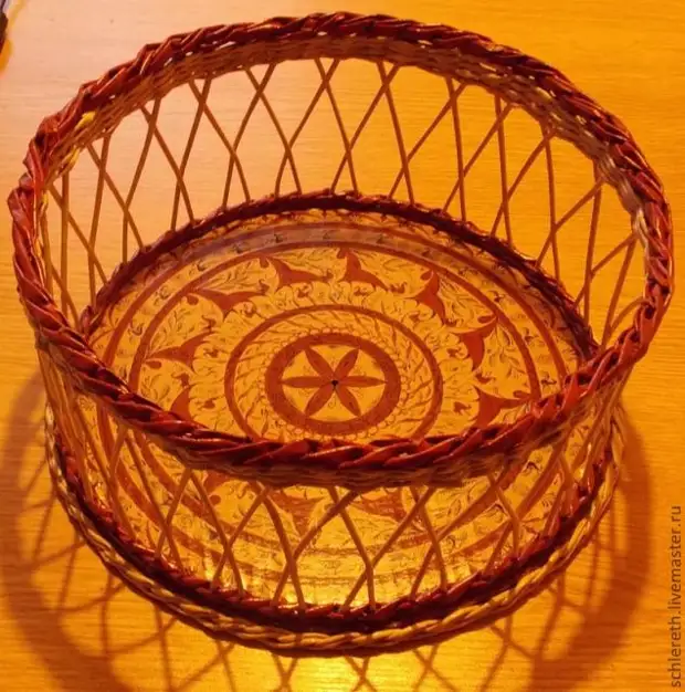 ផ្លែឈើ OpenWork, Wicker នៃវល្លិក្រដាសជាមួយសត្វលាលាប