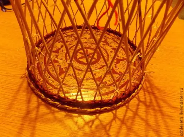 Openwork ফল, আঁকা গাধা সঙ্গে কাগজ দ্রাক্ষালতা wicker