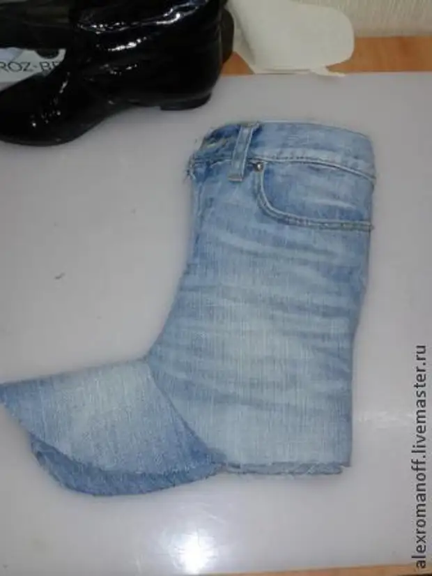 Como facer zapatos de jeans