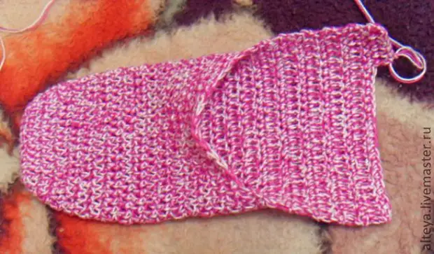 Knit crochet socks.