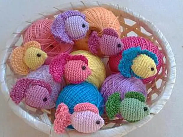 Knit Multicolored Fish | Masterên Fair - Handmade, Handmade