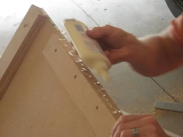 How to make a panel from mirror tiles hand