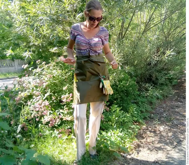Dacha אופנה עם הידיים שלך: סינר עבור עבודה בגינה