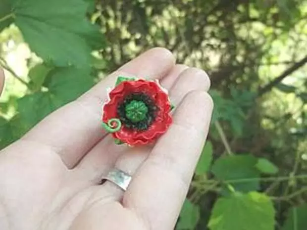 Faceți un inel "Poppies Color"